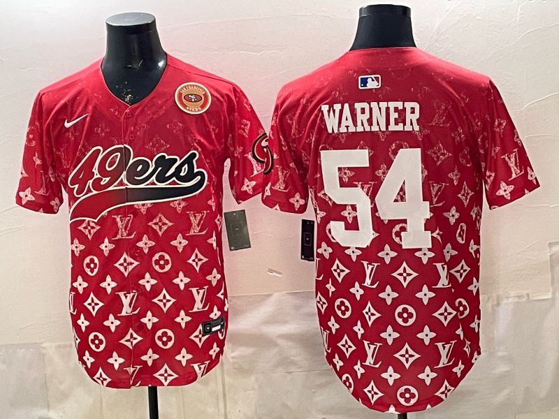 Men 2026 San Francisco 49ers #54 Warner Red Nike Limited NFL Jersey style 0015->buffalo bills->NFL Jersey